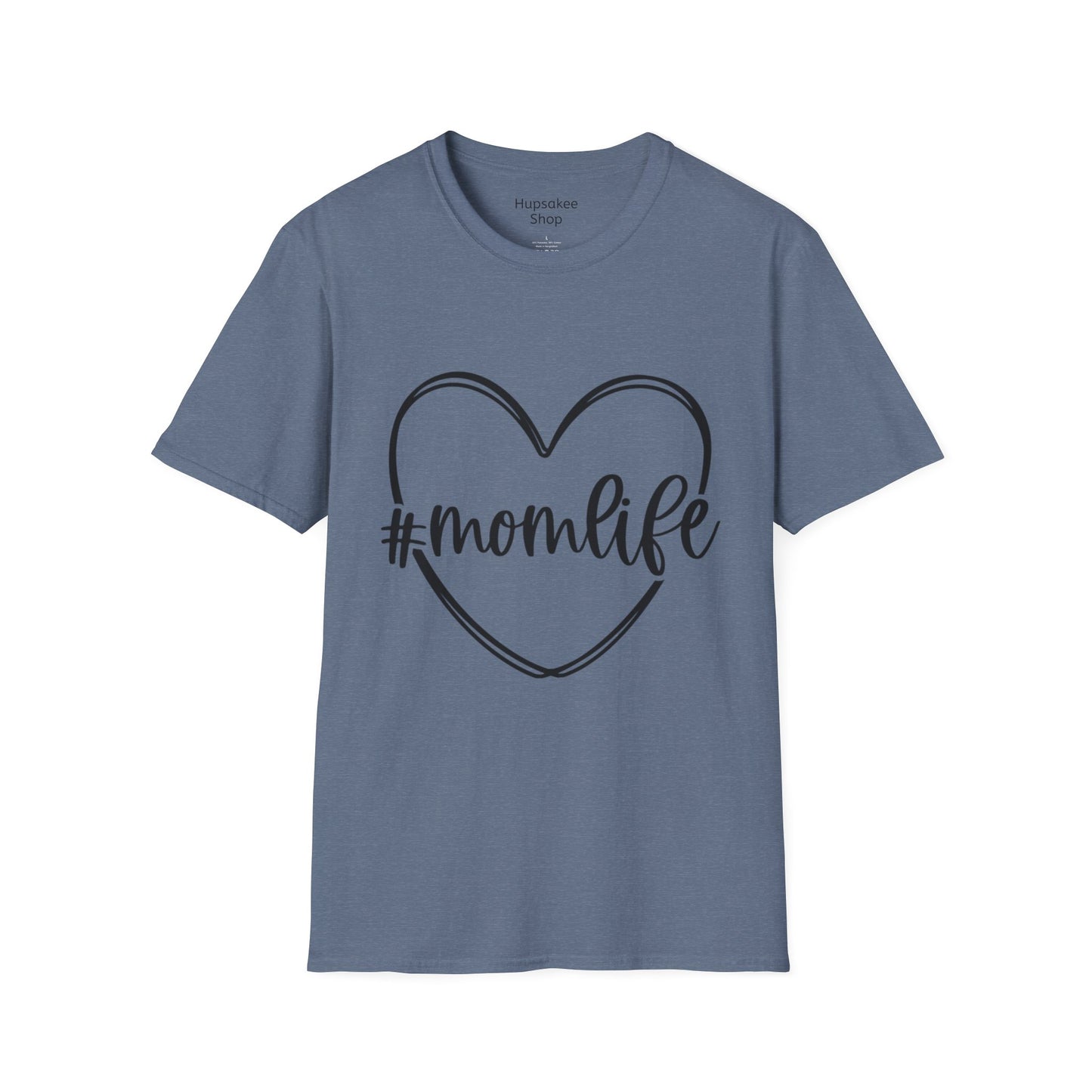T-shirt met opdruk #Momlife