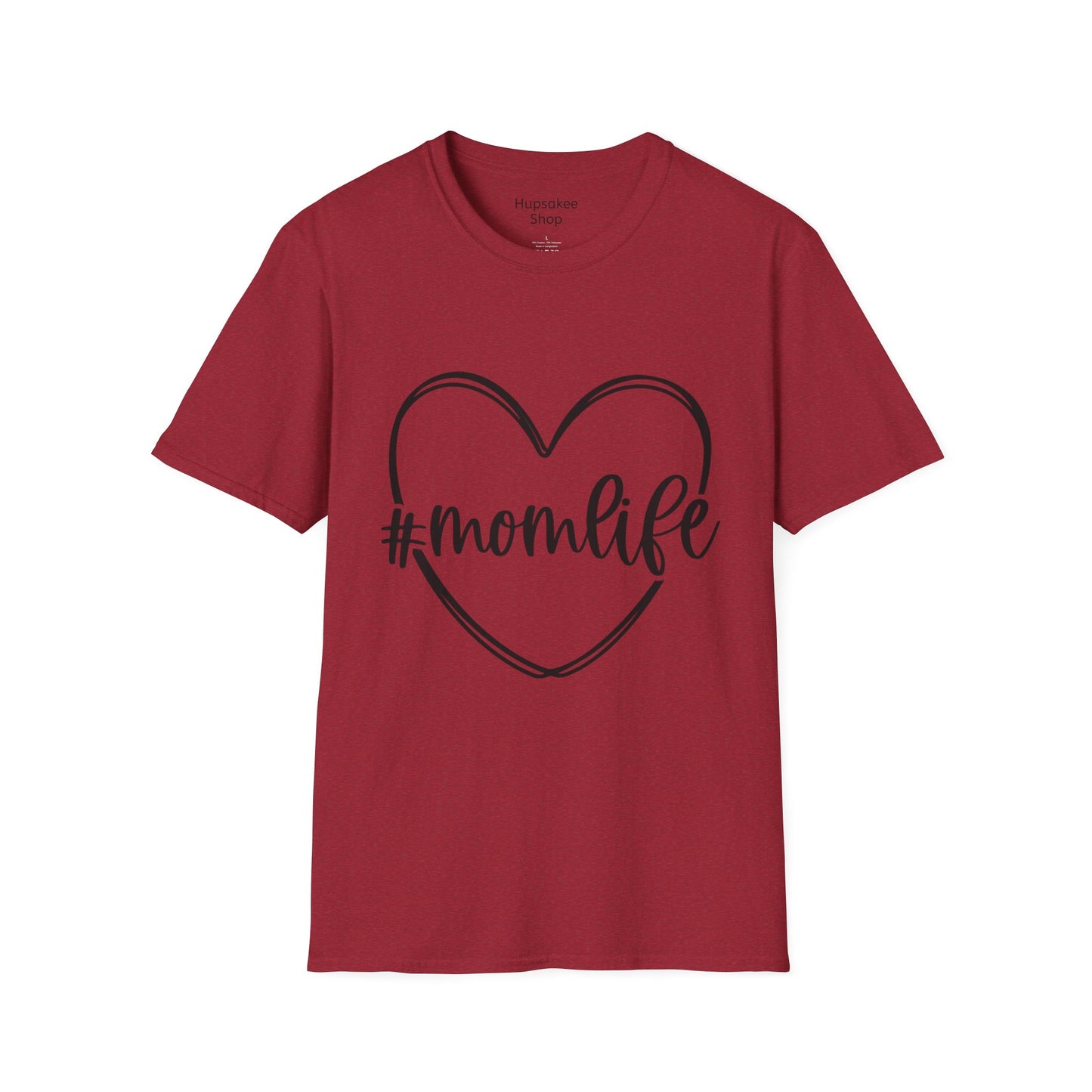 T-shirt met opdruk #Momlife