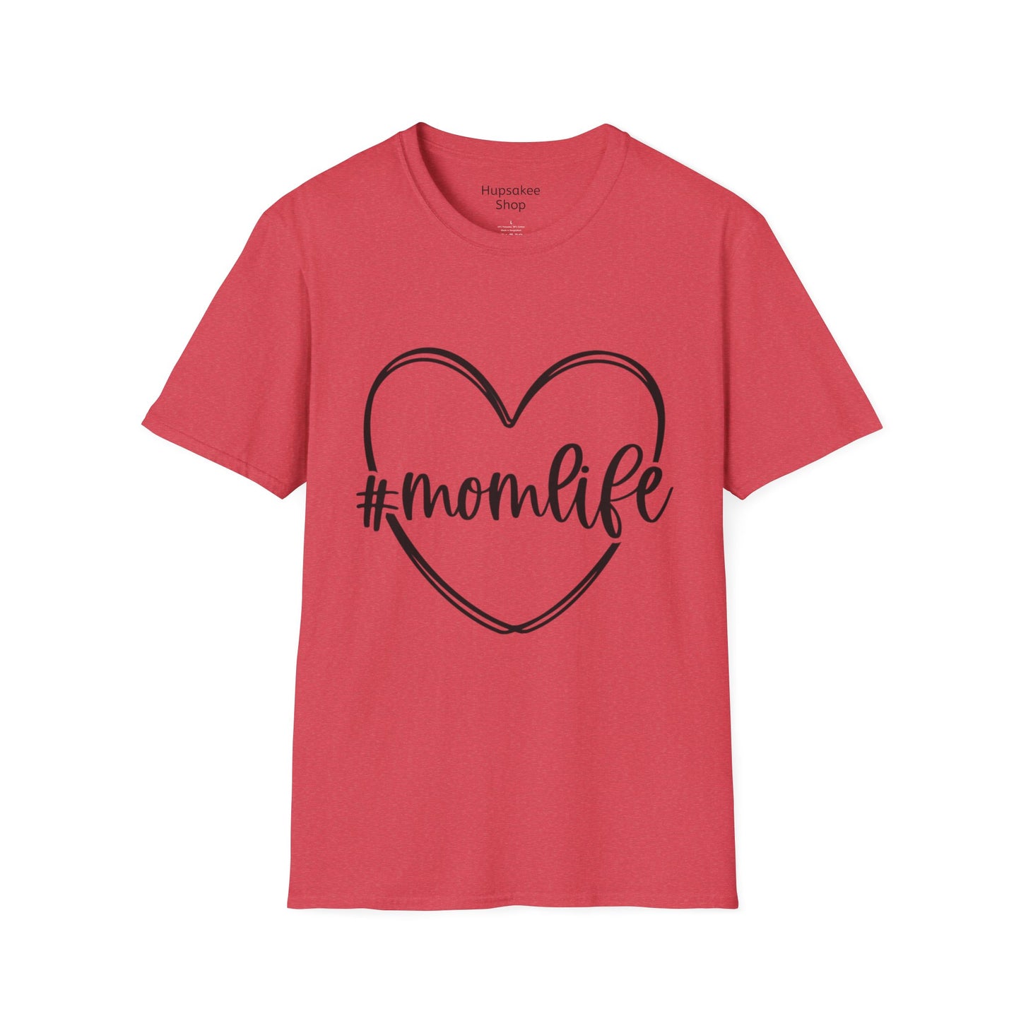T-shirt met opdruk #Momlife