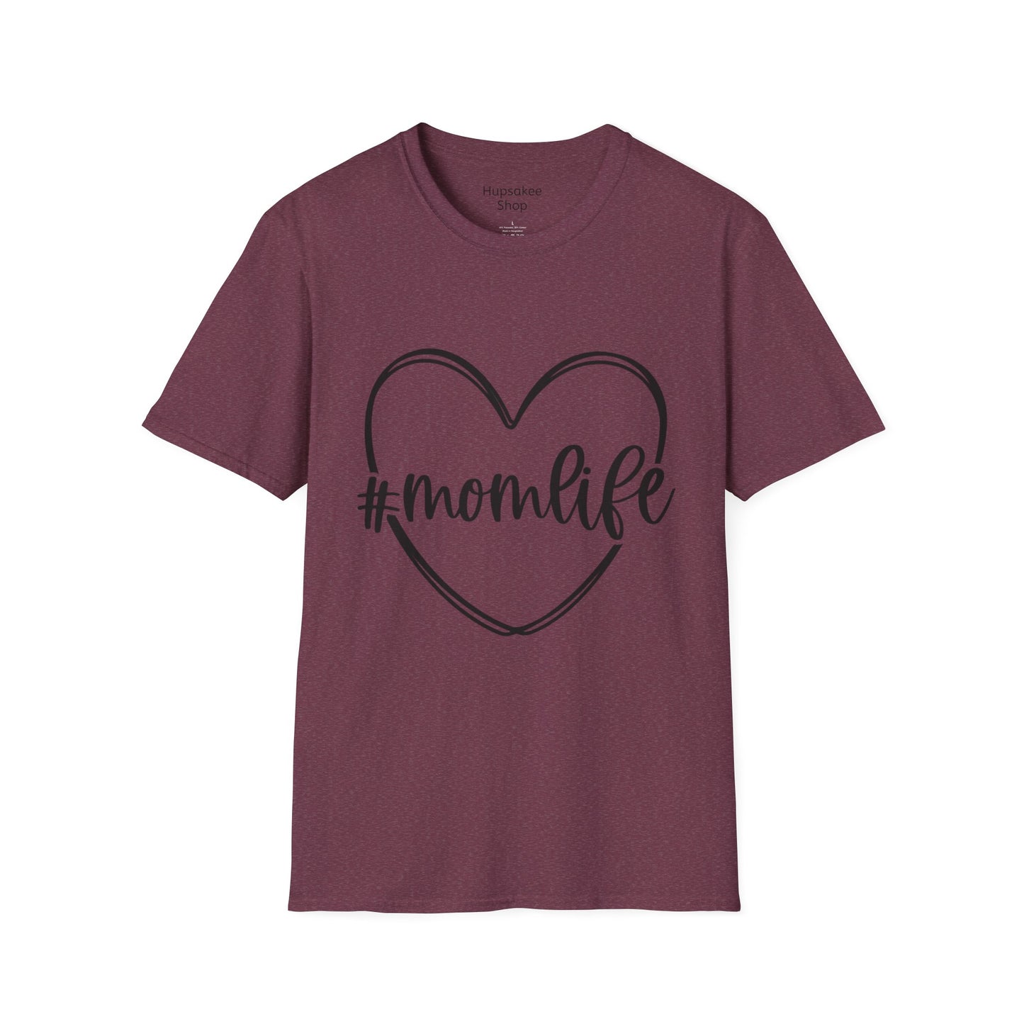 T-shirt met opdruk #Momlife