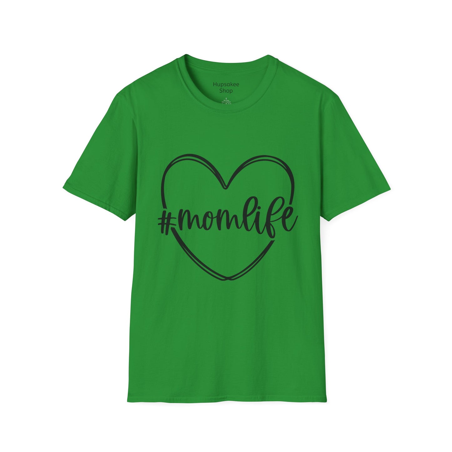 T-shirt met opdruk #Momlife