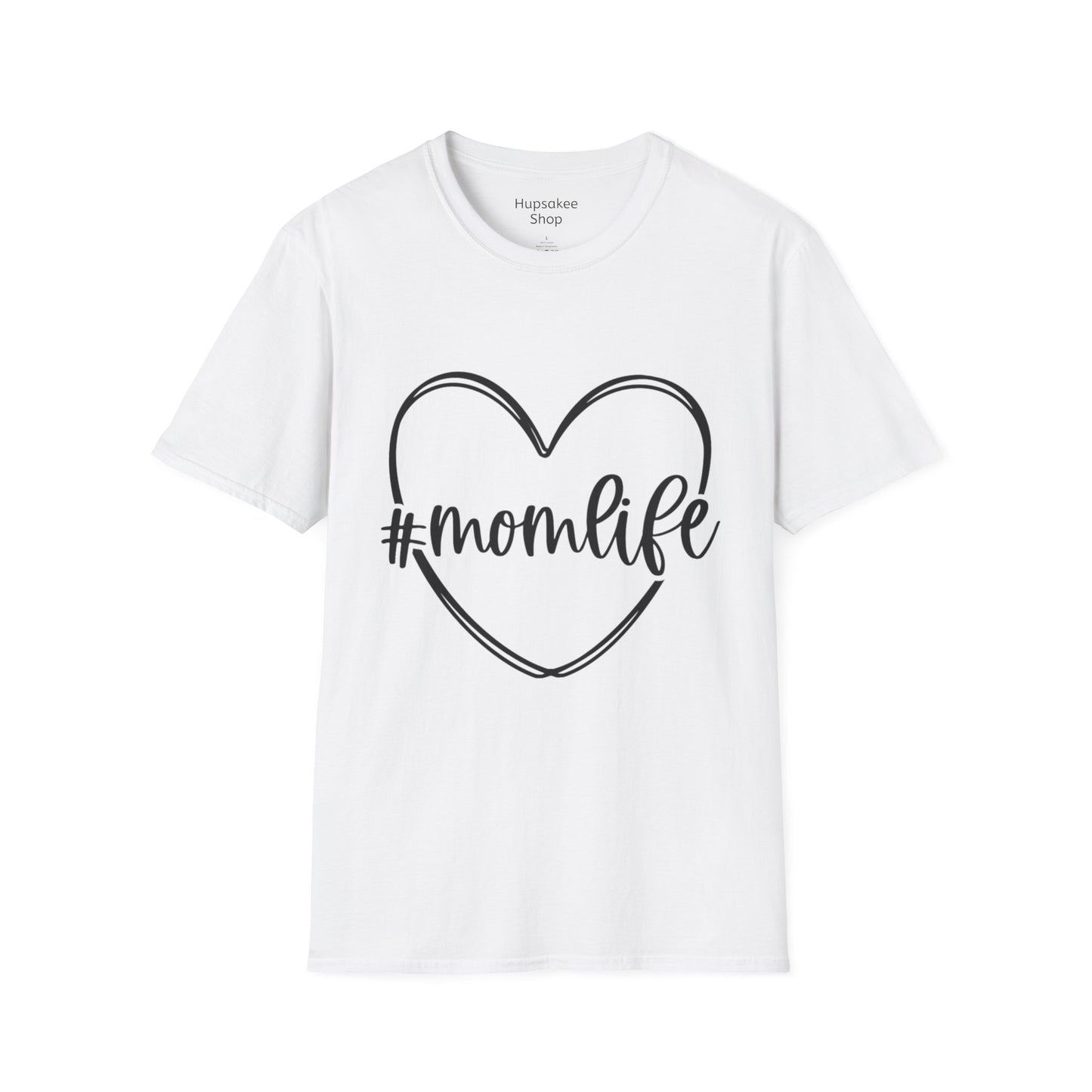 T-shirt met opdruk #Momlife