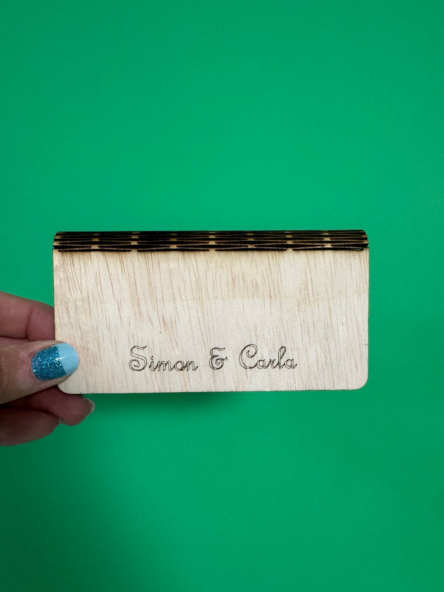 Houten envelop