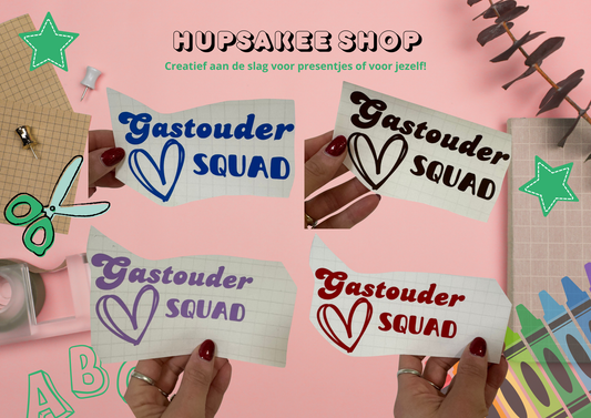Sticker 'Gastouder SQUAD'