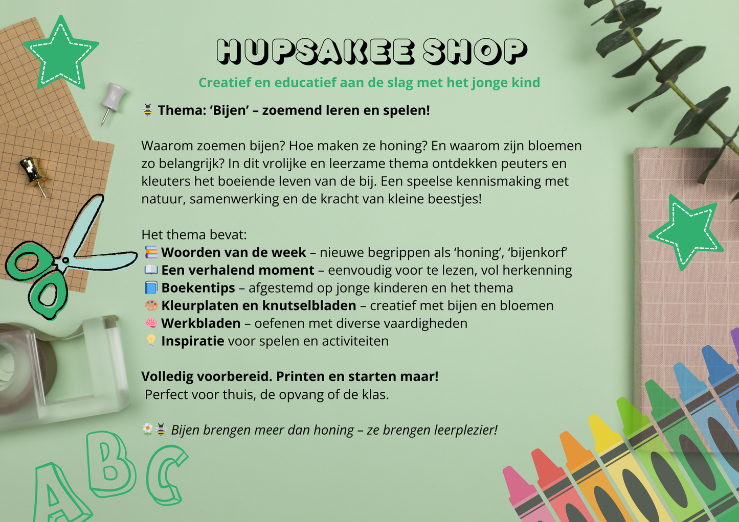 Thema: Bijen.