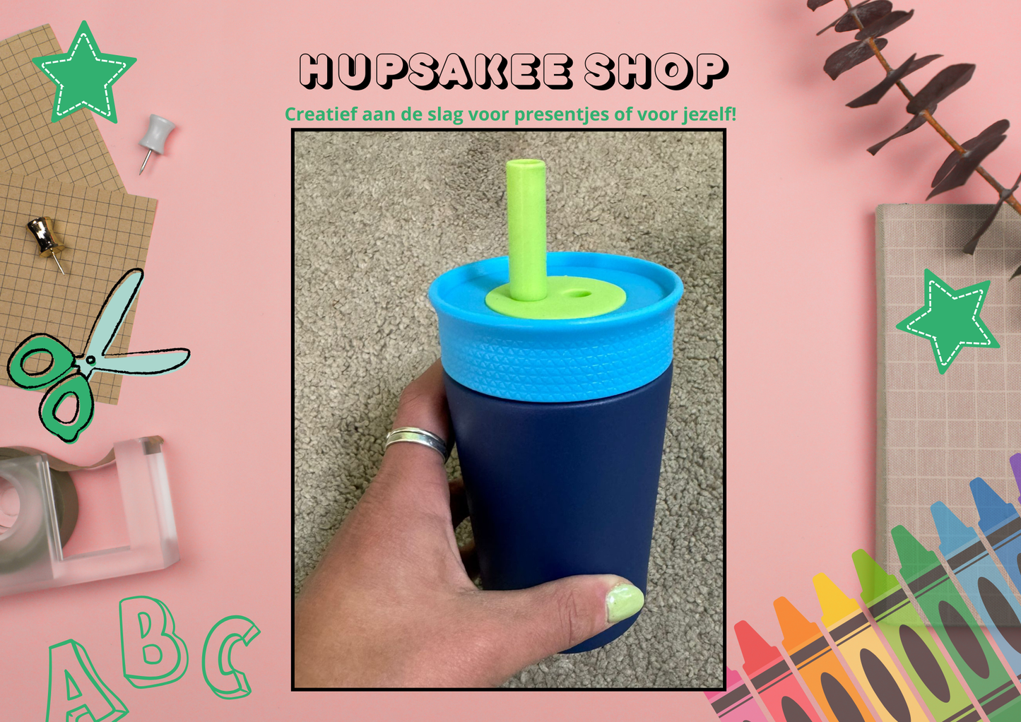 Drinkbeker donkerblauw