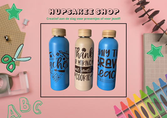 Sticker - voor de liefste leerkracht! (Only the brave teach)